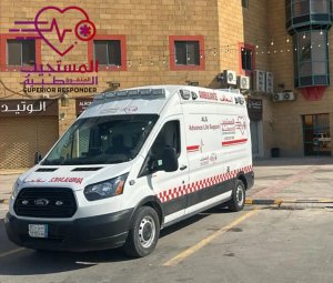 ما هي تكلفة نقل مريض بسيارة الإسعاف: شركة المستجيب المتفوق الطبية: 535786913